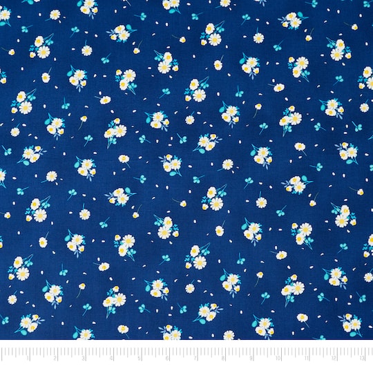 SINGER Royal Floral Cotton Fabric
